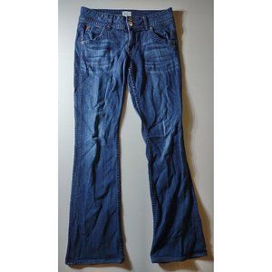 Hudson Signature Bootcut Flap Pocket Women's Blue Jeans Size 28 Made In USA